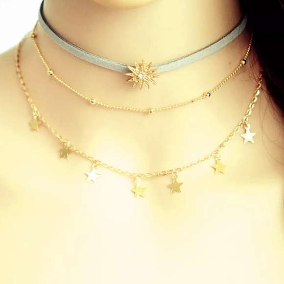 *Caroline* Layered Choker - Picture 3 of 4